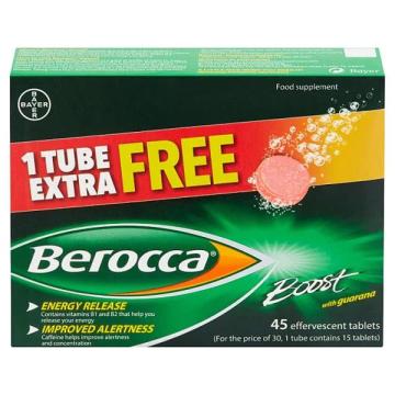 Berocca Effervescent Tablets Orange - tube 15 tablets - Go Jumbo