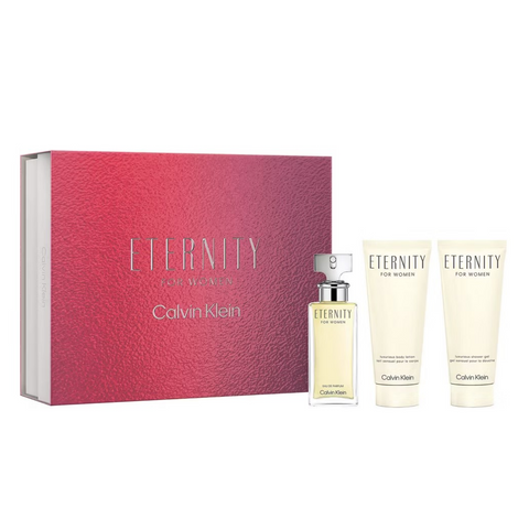 CALVIN KLEIN ETERNITY FOR WOMEN 50ML EDP 3PCE GIFT SET