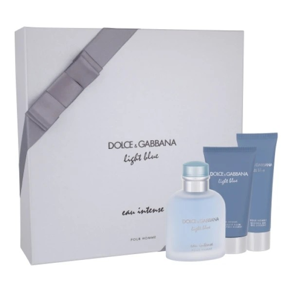 D G LIGHT BLUE EAU INTENSE 100ML 3PC GIFT SET McCartan s Pharmacy