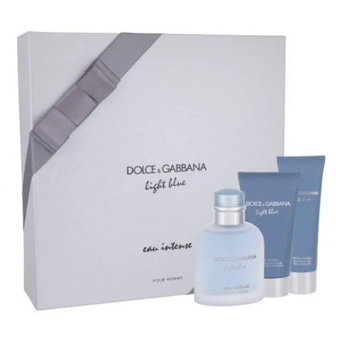 D&G LIGHT BLUE EAU INTENSE 100ML 3PC GIFT SET