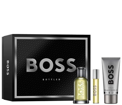 HUGO BOSS BOTTLED 100ML EDT 3PCE GIFT SET