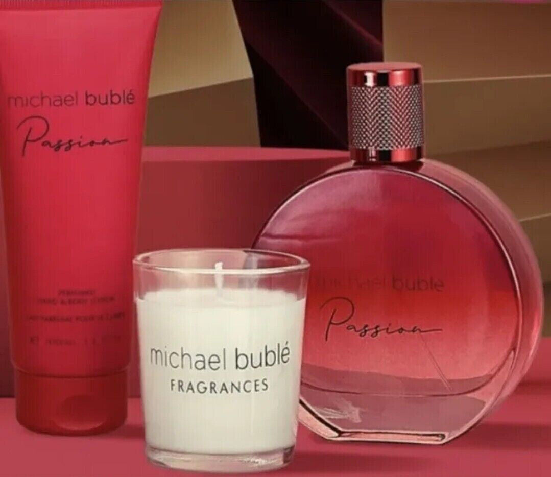 MICHAEL BUBLE PASSION 100ML EDP TRIO GIFT SET - ONLINE SPECIAL