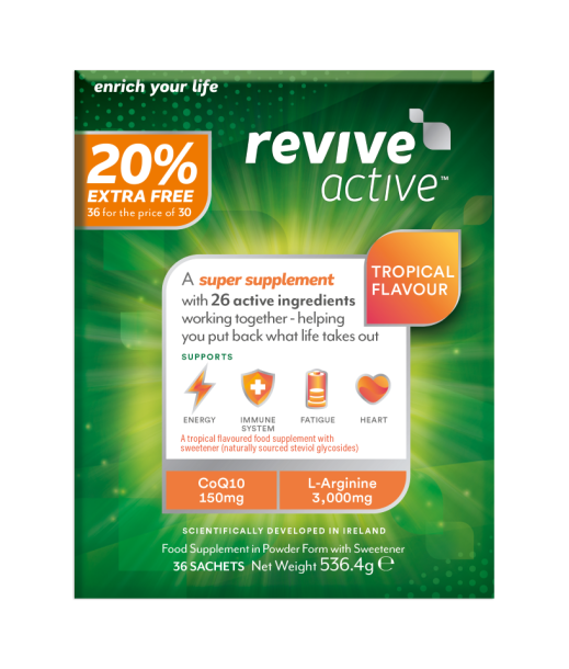 REVIVE ACTIVE TROPICAL FLAVOUR 20% EXTRA FREE - 36
