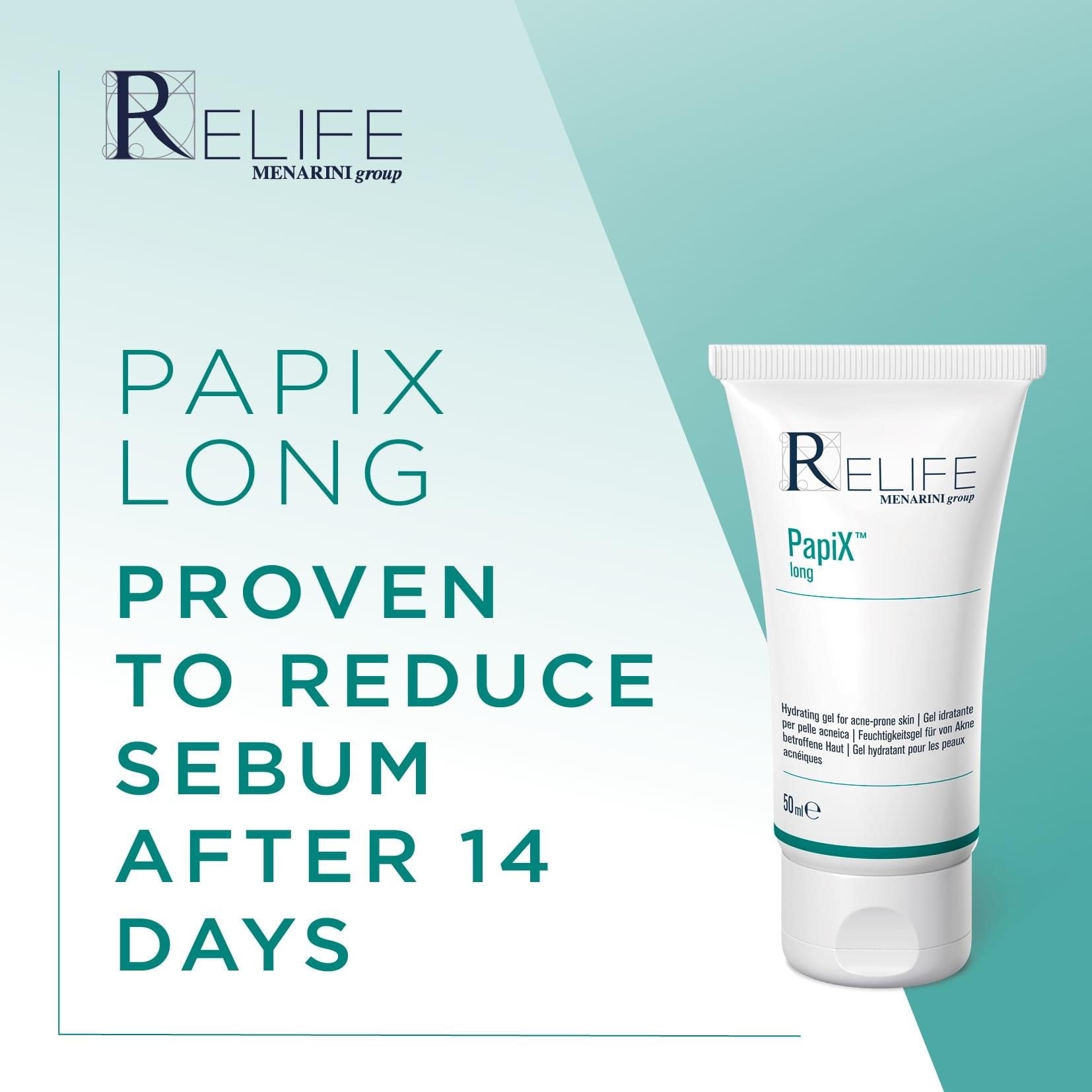 Relife PapiX Long Hydrating Gel for Acne-Prone Skin - 50ml