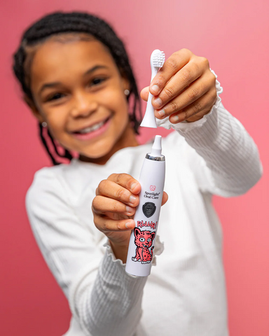 SPOTLIGHT KIDS RECHARGEABLE ELECTRIC TOOTHBRUSH - CHEETAH