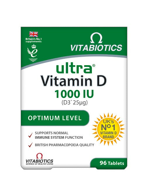 VITABIOTICS ULTRA D3 VIT' D3 (1000IU) 25UG 96'S