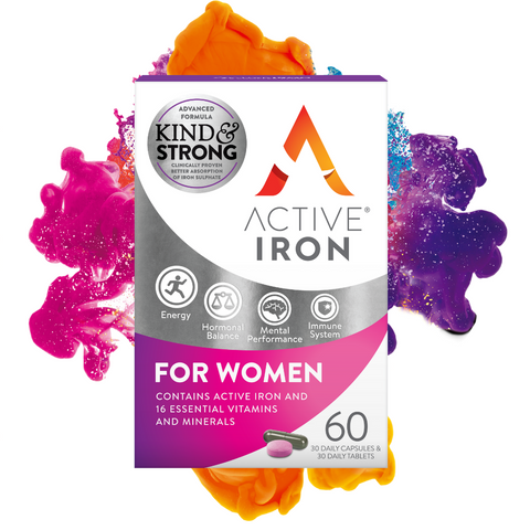 ACTIVE IRON & B COMPLEX PLUS FOR WOMEN - 60 PACK